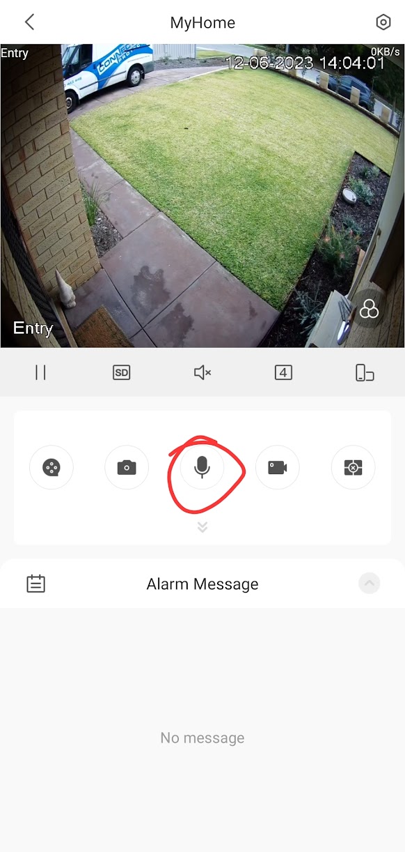 Dahua DMSS Enable Microphone